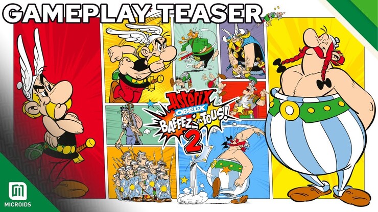 Классическое мультяшное избиение римлян в тизере Asterix & Obelix Slap Them All! 2