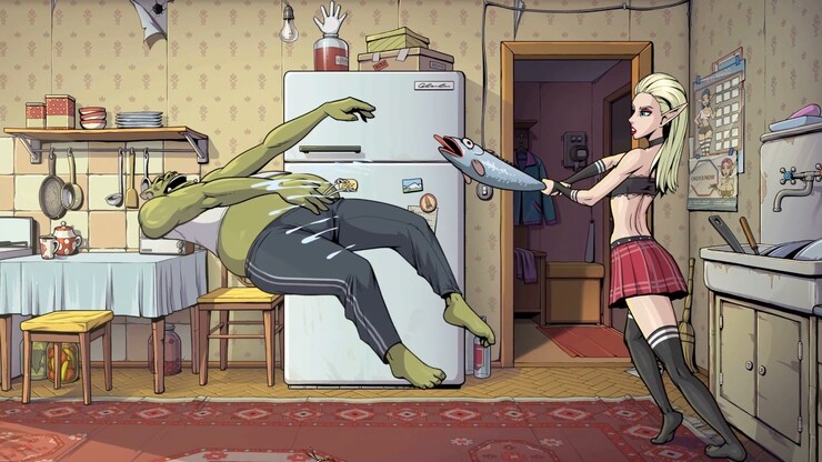 Эро-кликер Souper Game от художника «Невинных ведьм» получил озвучку и дату выхода