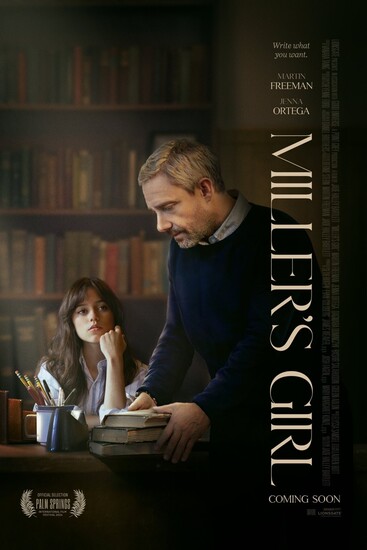 Постеры фильма «Девчонка Миллера» Дженна Ортега соблазняет Мартина Фримана в трейлере драмы «Девчонка Миллера»