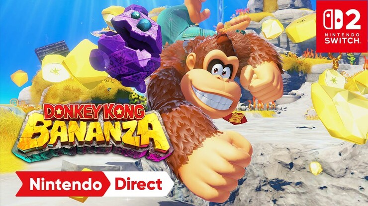 Данки Конг крутит локации в трейлере 3D-платформера Donkey Kong Bananza